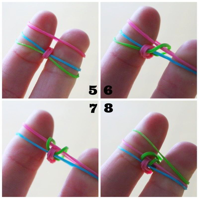 DIY pulseras gomas elasticas tricotin  Pulseras de gomitas, Pulseras de  rainbow loom, Gomitas arcoiris
