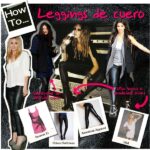 como combinar leggins de cuero