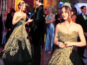 Gossip Girl: Los mejores vestidos de la serie 21 vestidos gossip girl marchesa negro dorado