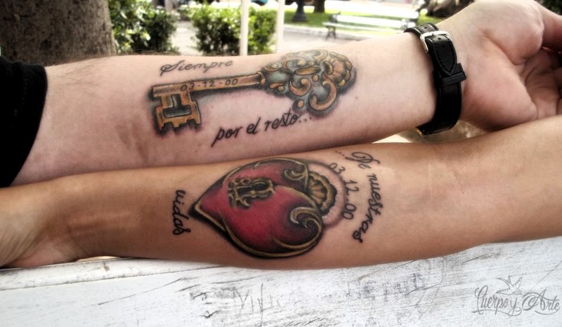 Tatuajes originales para parejas - Elegid el vuestro 16 tatuajes de parejas 9